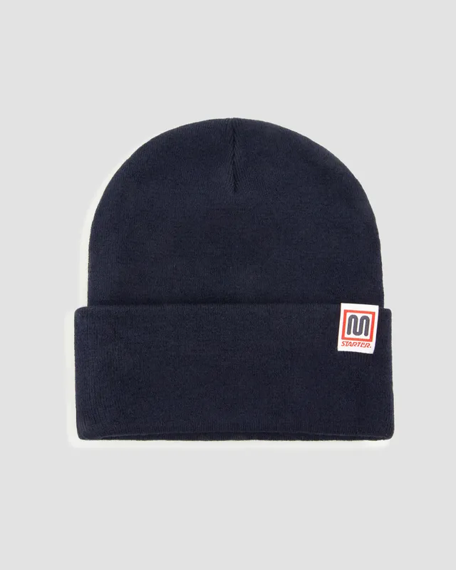 meyba-x-starter-logo-beanie-navy-ma241029-strick image 1