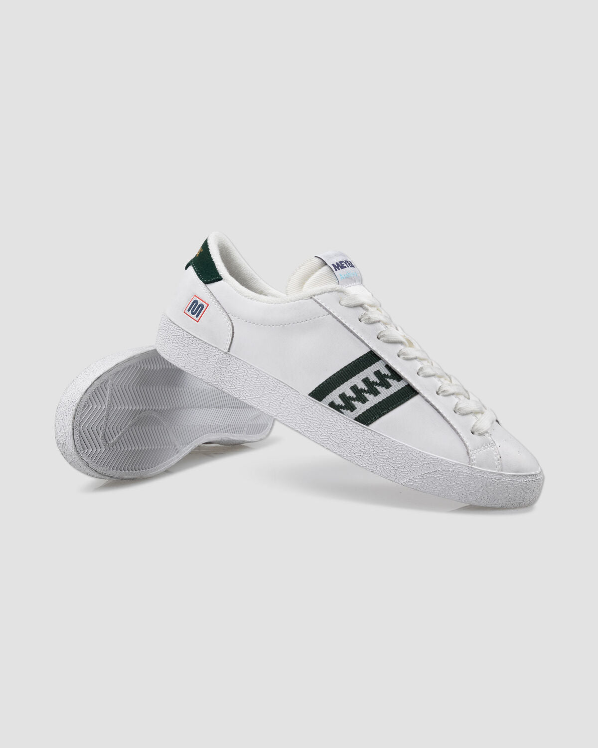 meyba-archivio-micro-leather-sneaker-wei-gr-n-leder image 7