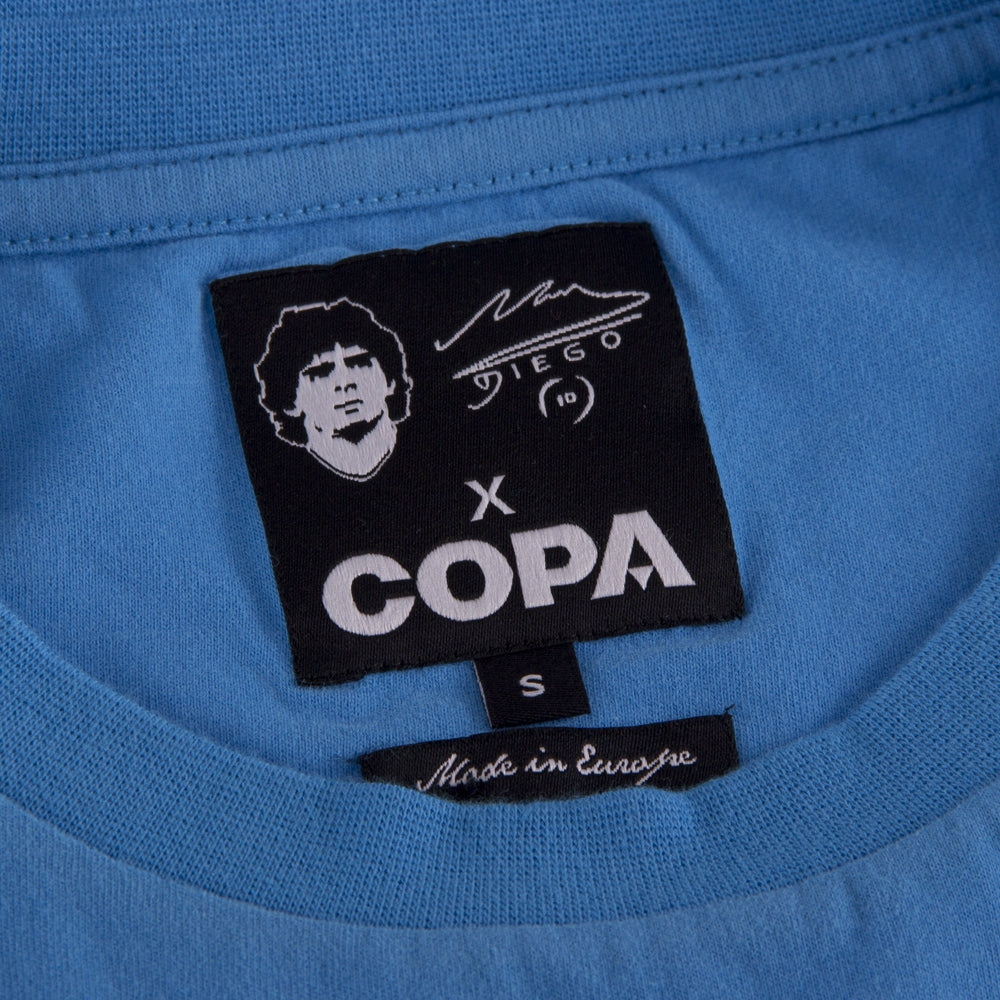 copa-classic-maradona-napoli-grafik-t-shirt-blau image 4