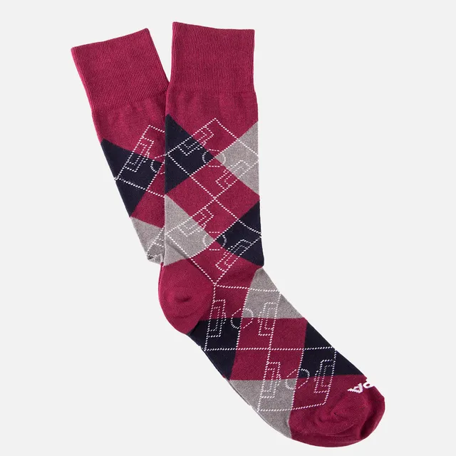copa-socks-argyle-fu-ballplatz-socken-rot-40-46 image 1