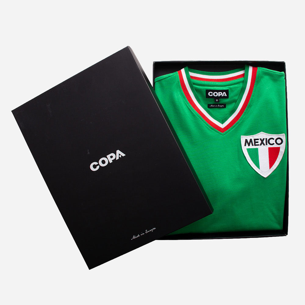 copa-classic-mexiko-pel-80er-fu-balltrikot-gr-n-baumwolle image 8