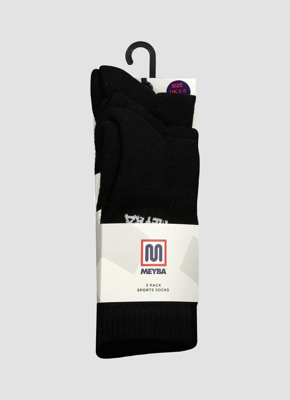 meyba-3-pack-mey005a-trainingssocken-schwarz image 1