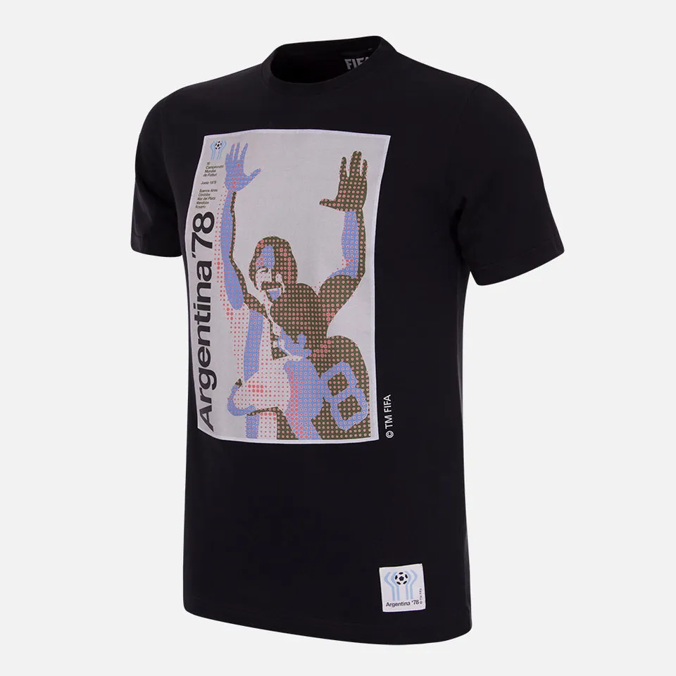 copa-classic-t-shirts-argentinien-1978-poster-t-shirt-schwarz image 1