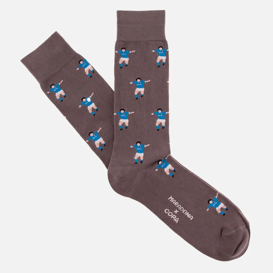copa-classic-maradona-x-copa-napoli-socken-grau-40-46-herren image 1