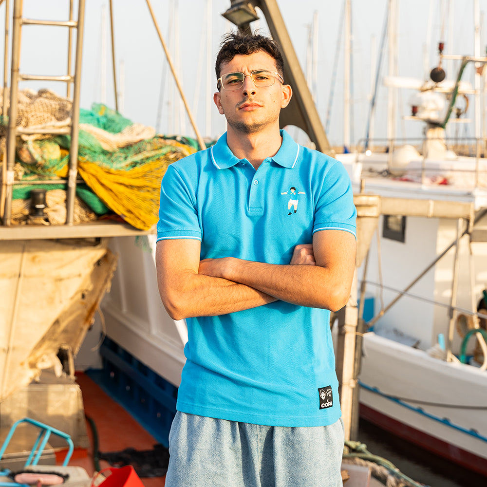 copa-classic-maradona-napoli-poloshirt-blau-regular-fit-herren image 2