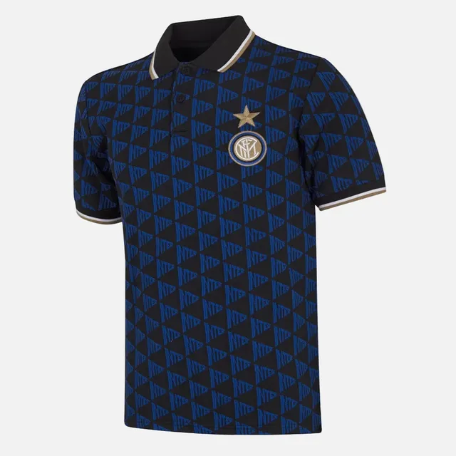 copa-fc-internazionale-all-over-polo-schwarz-blau-herren image 1
