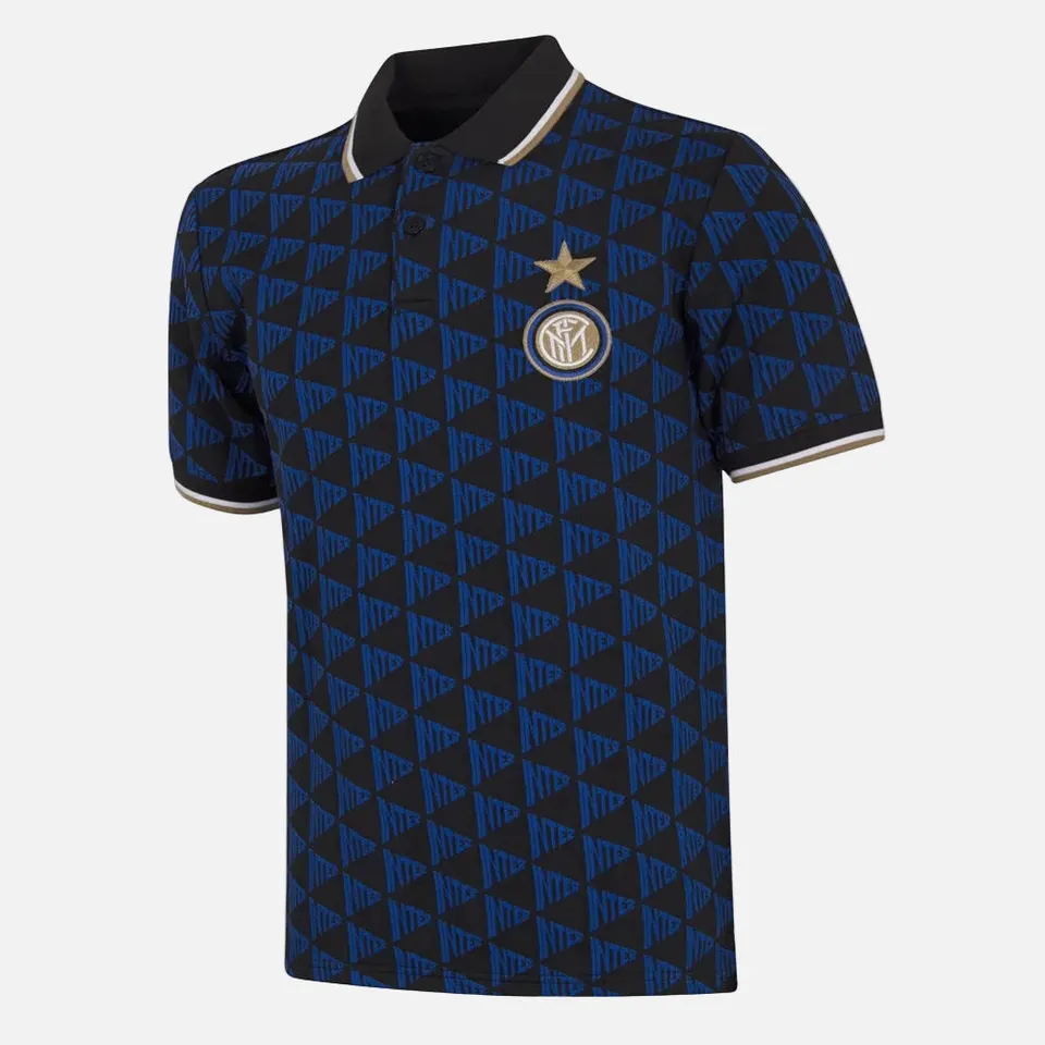 copa-fc-internazionale-all-over-polo-schwarz-blau-herren image 1