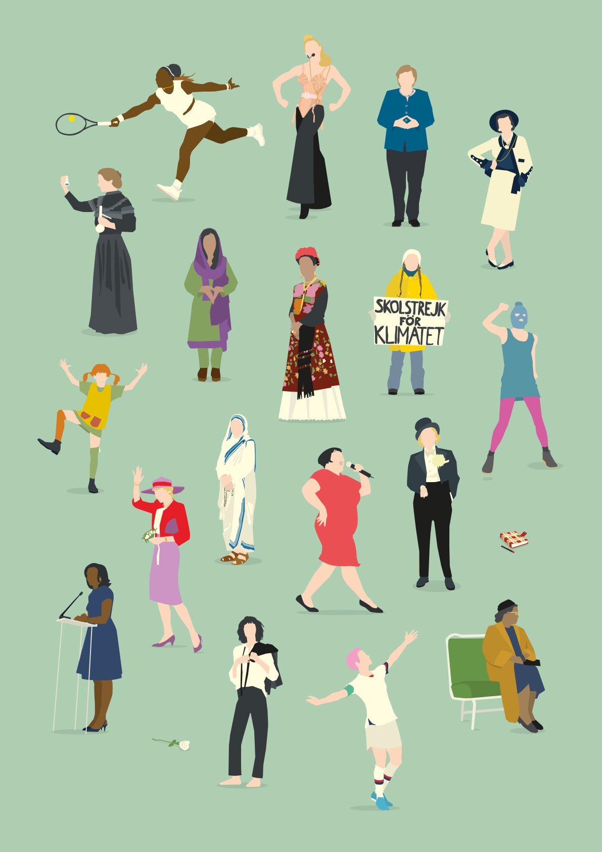 hands-of-god-female-glory-frauen-print-50x70 image 1