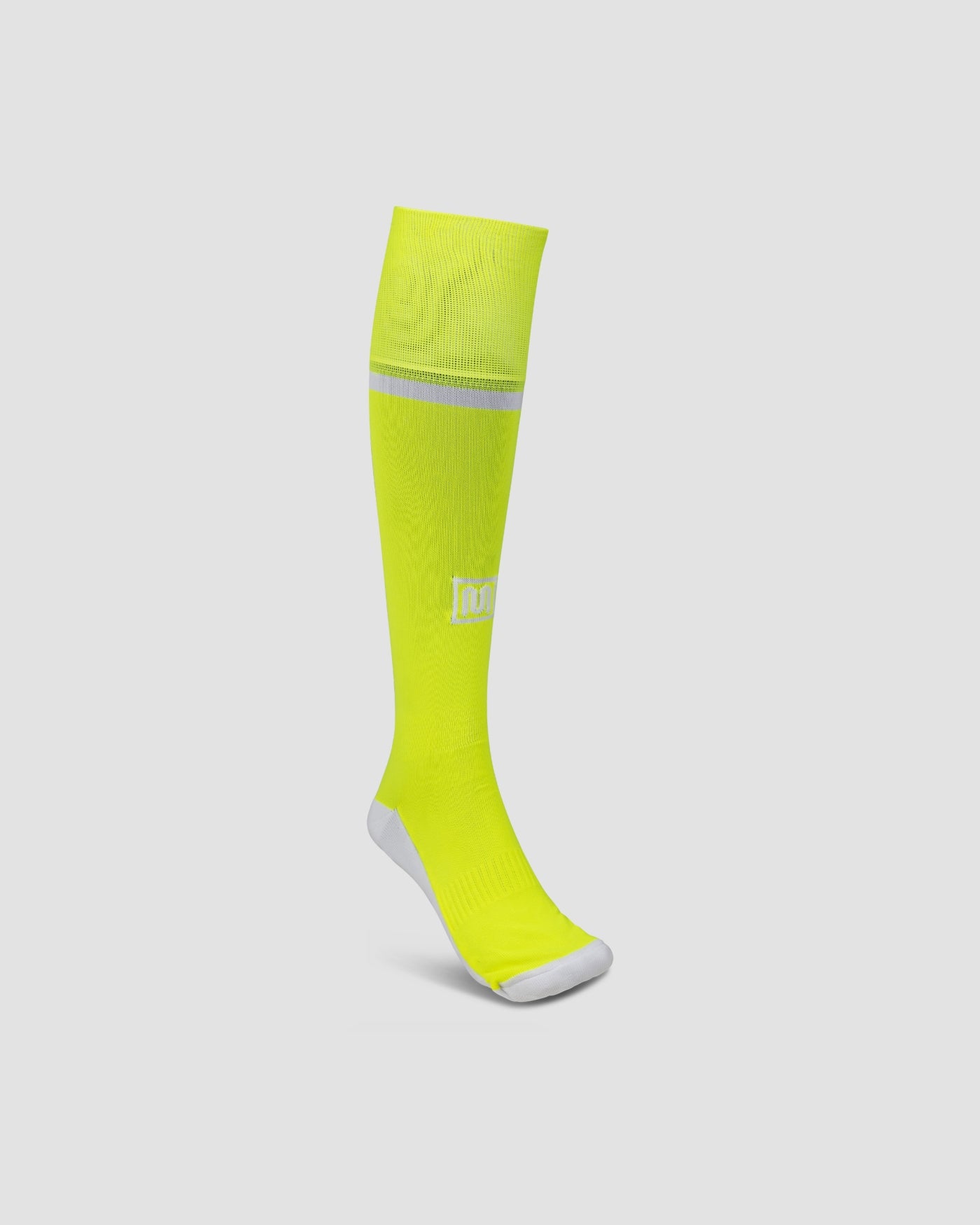 meyba-player-sock-stutzen-neongelb-wei-polyester image 1