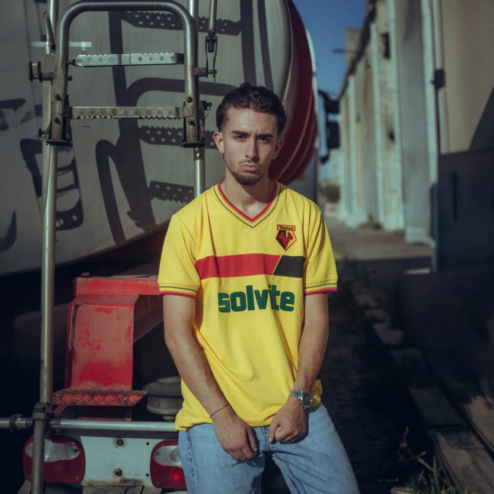 copa-classic-retro-football-shirts-watford-1986-87-fu-balltrikot-gelb image 2