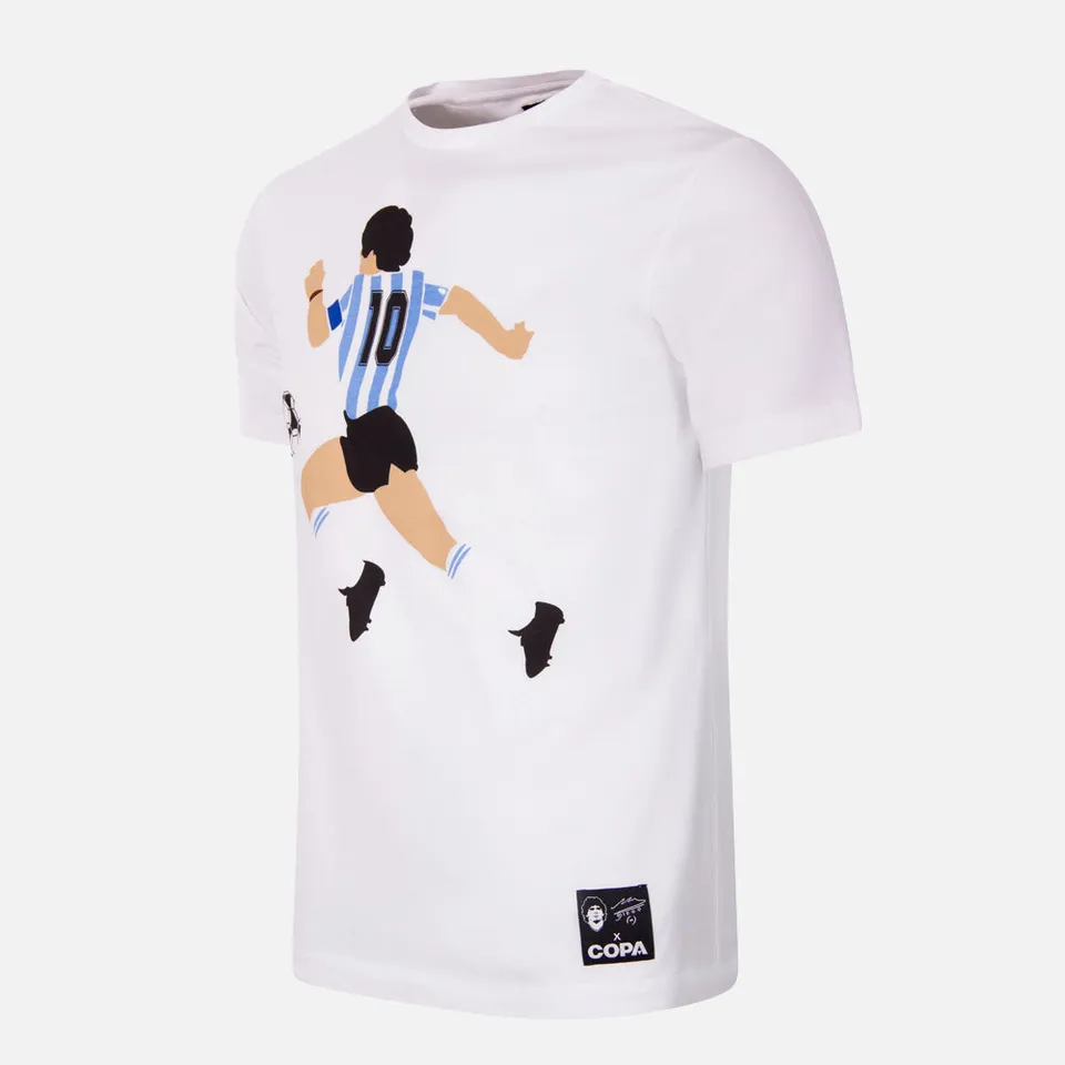 copa-classic-maradona-argentinien-grafik-t-shirt-wei image 1