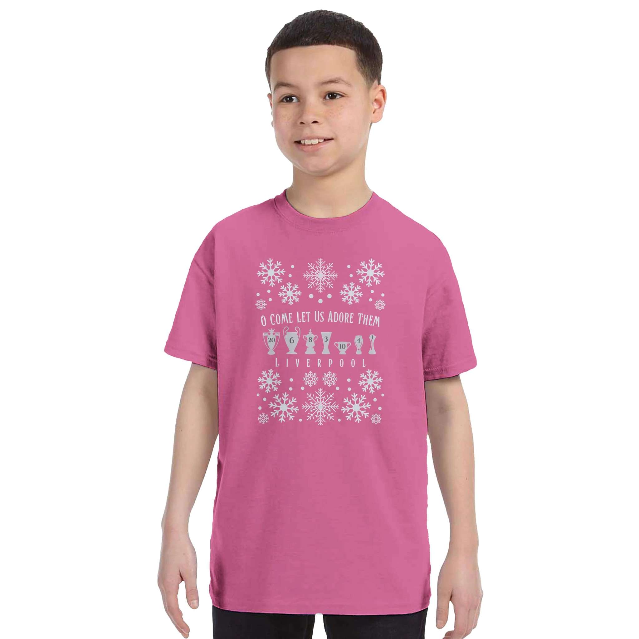 anfield-lfc-kids-o-come-let-us-adore-them-weihnachts-t-shirt image 4
