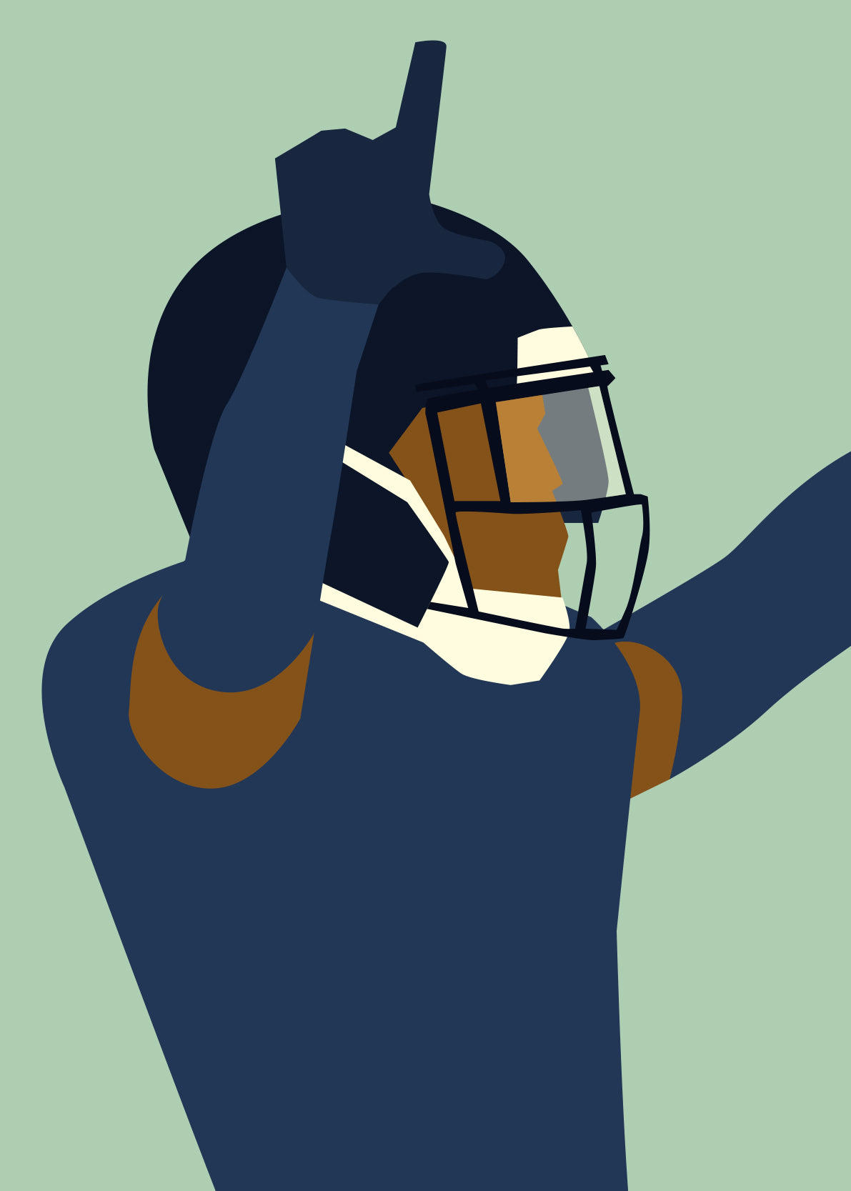 hands-of-god-prints-sacked-kunstdruck-a3-seahawks-nfl image 3