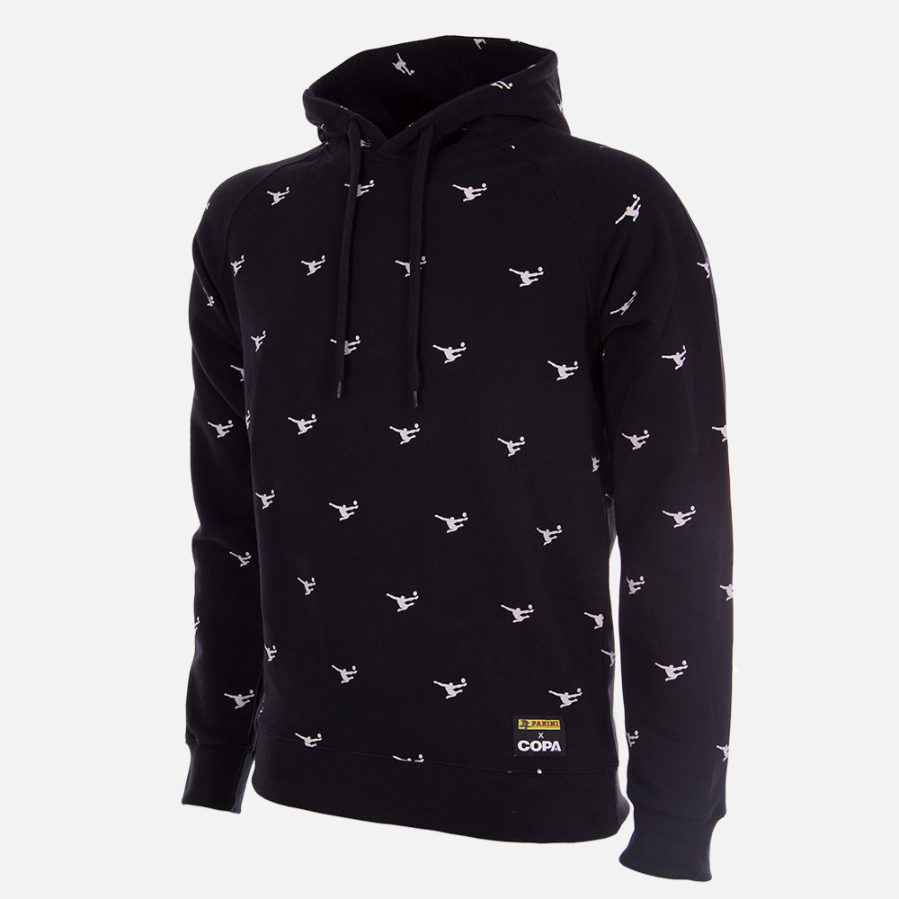 copa-panini-all-over-kapuzenpullover-schwarz-baumwolle image 1