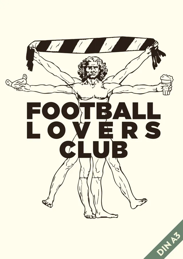 hands-of-god-lovers-print-a3-football-fine-art-poster image 1