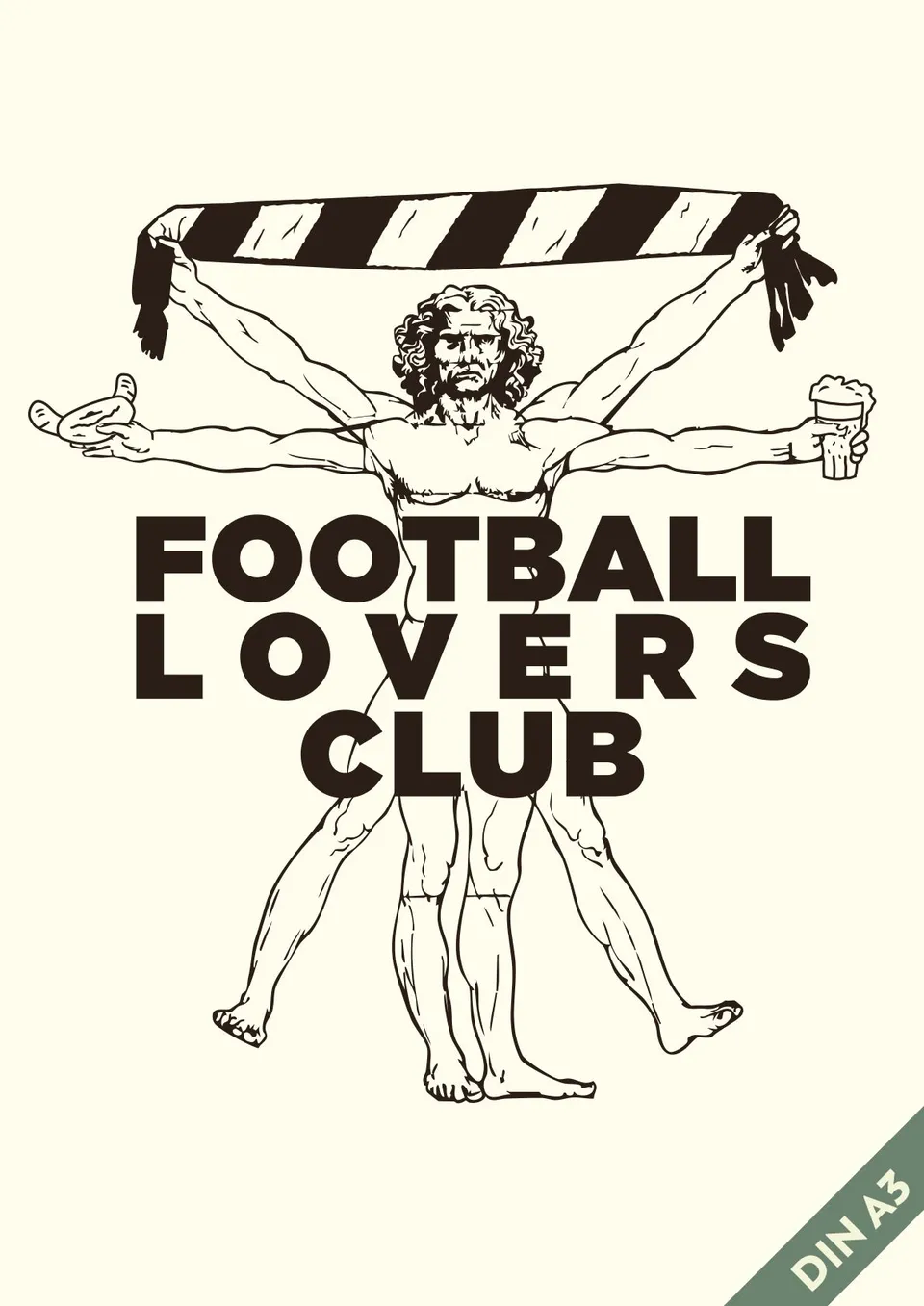 hands-of-god-lovers-print-a3-football-fine-art-poster image 1