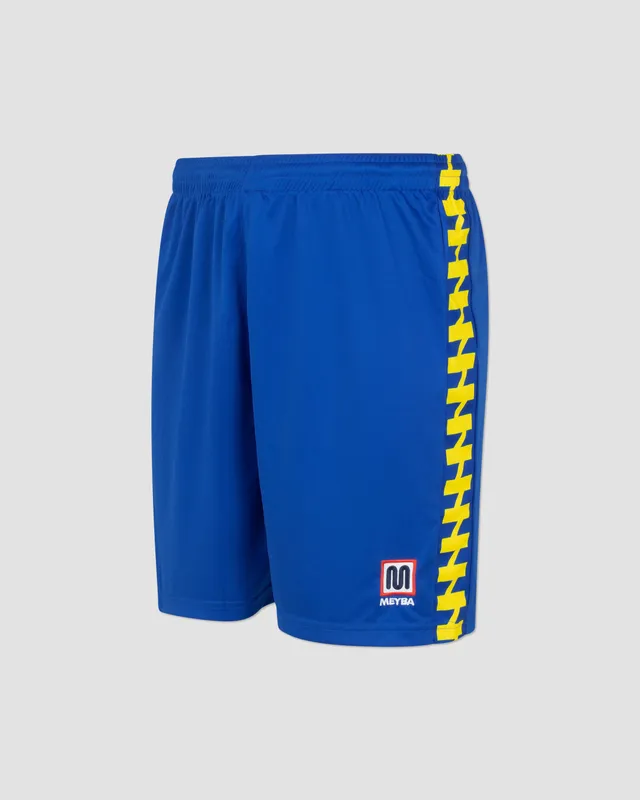 meyba-alpha-matchday-short-fussballhose-blue-yellow-polyester image 1