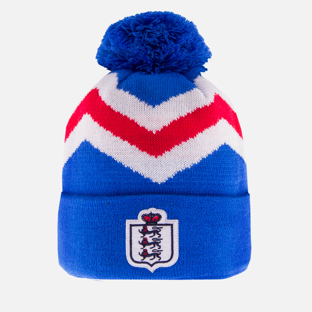 copa-beanies-england-m-tze-blau-gestrickt-mit-bommel image 1