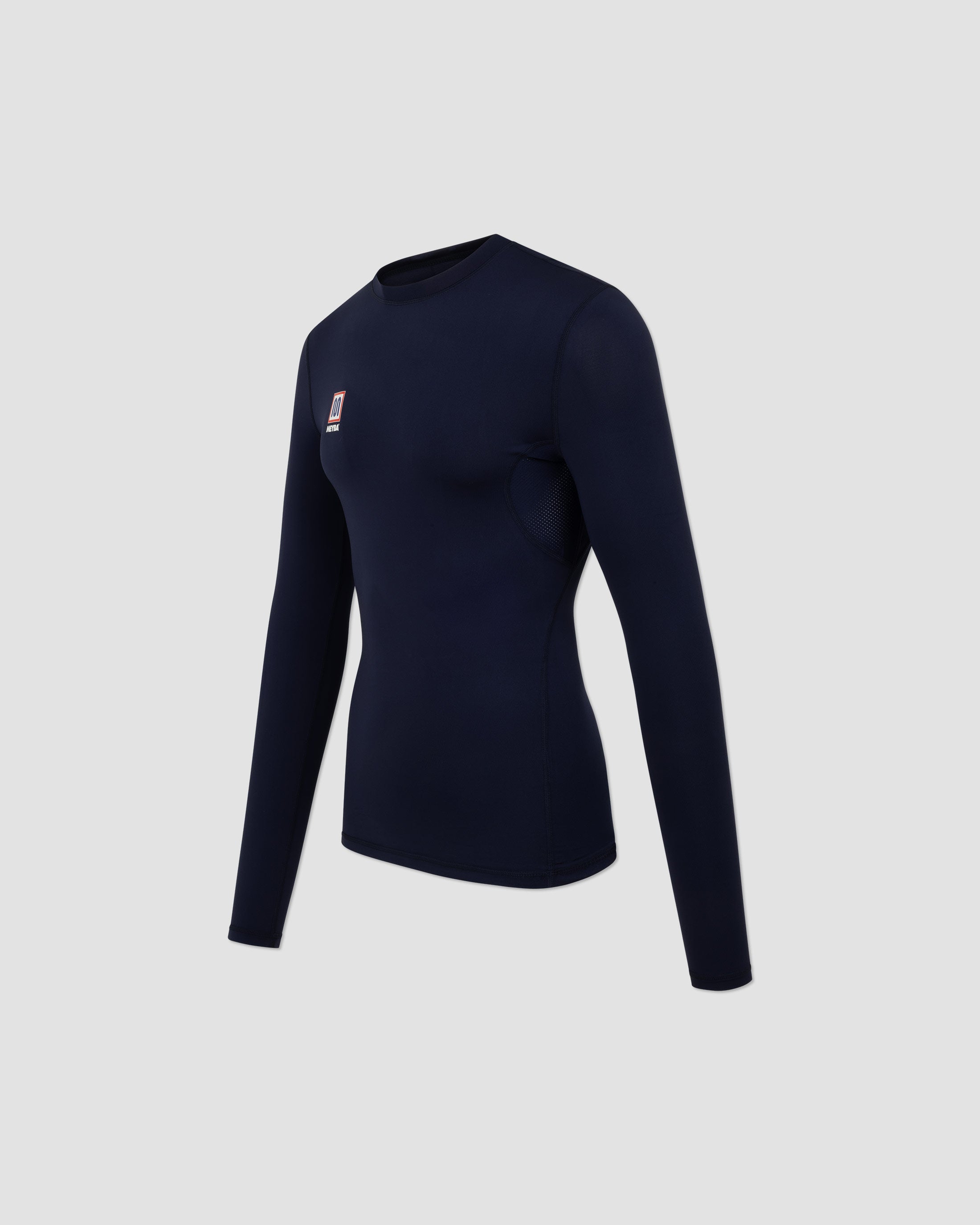 meyba-long-sleeve-base-layer-langarmshirt-navy-kompression image 2