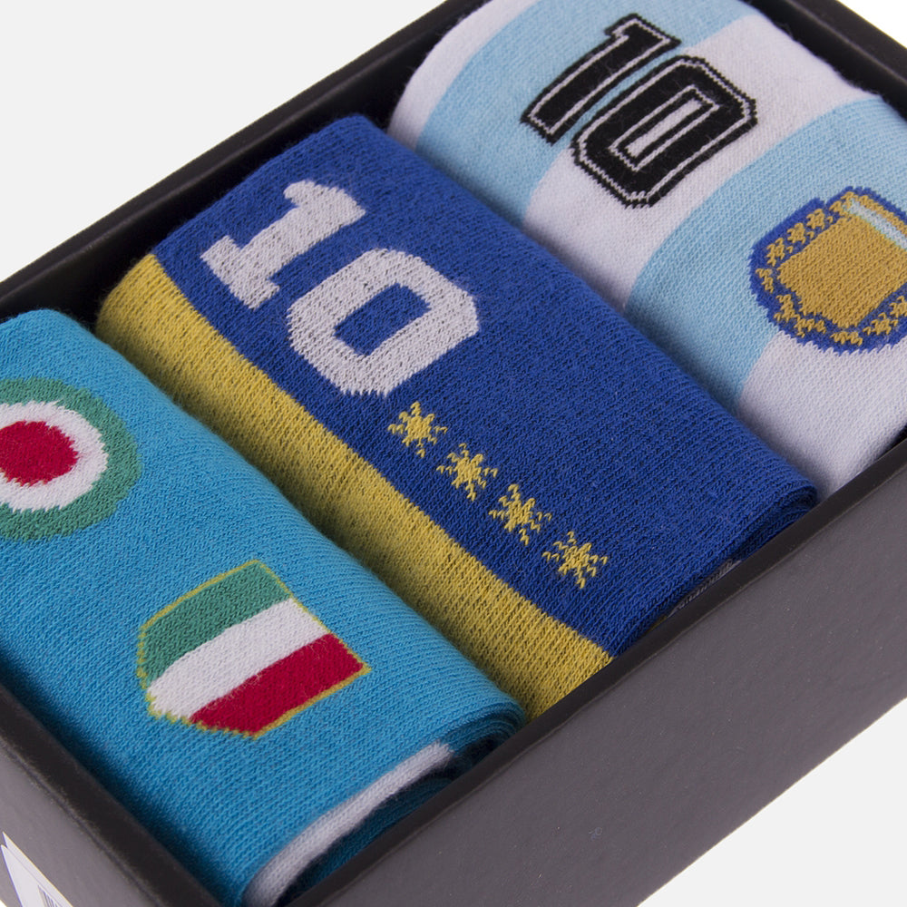 copa-maradona-x-nummer-10-socken-box-set-schwarz-40-46 image 2