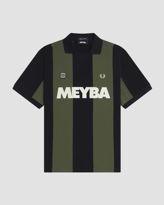meyba-x-fred-perry-cut-n-sew-polo-schwarz-baumwolle-piqu image 1