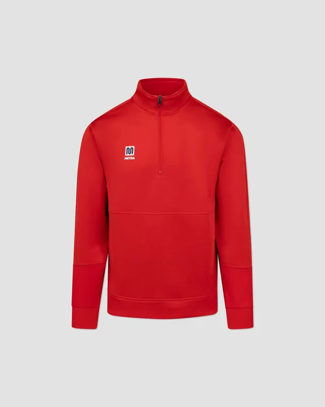 meyba-apg-half-zip-sweatshirt-rot-mit-taschen image 1