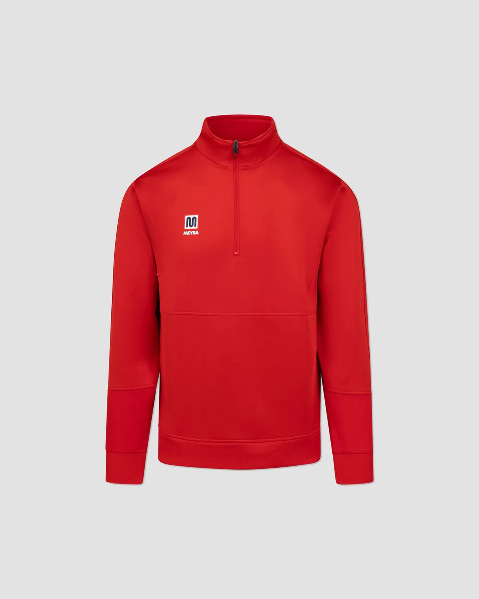 meyba-apg-half-zip-sweatshirt-rot-mit-taschen image 1