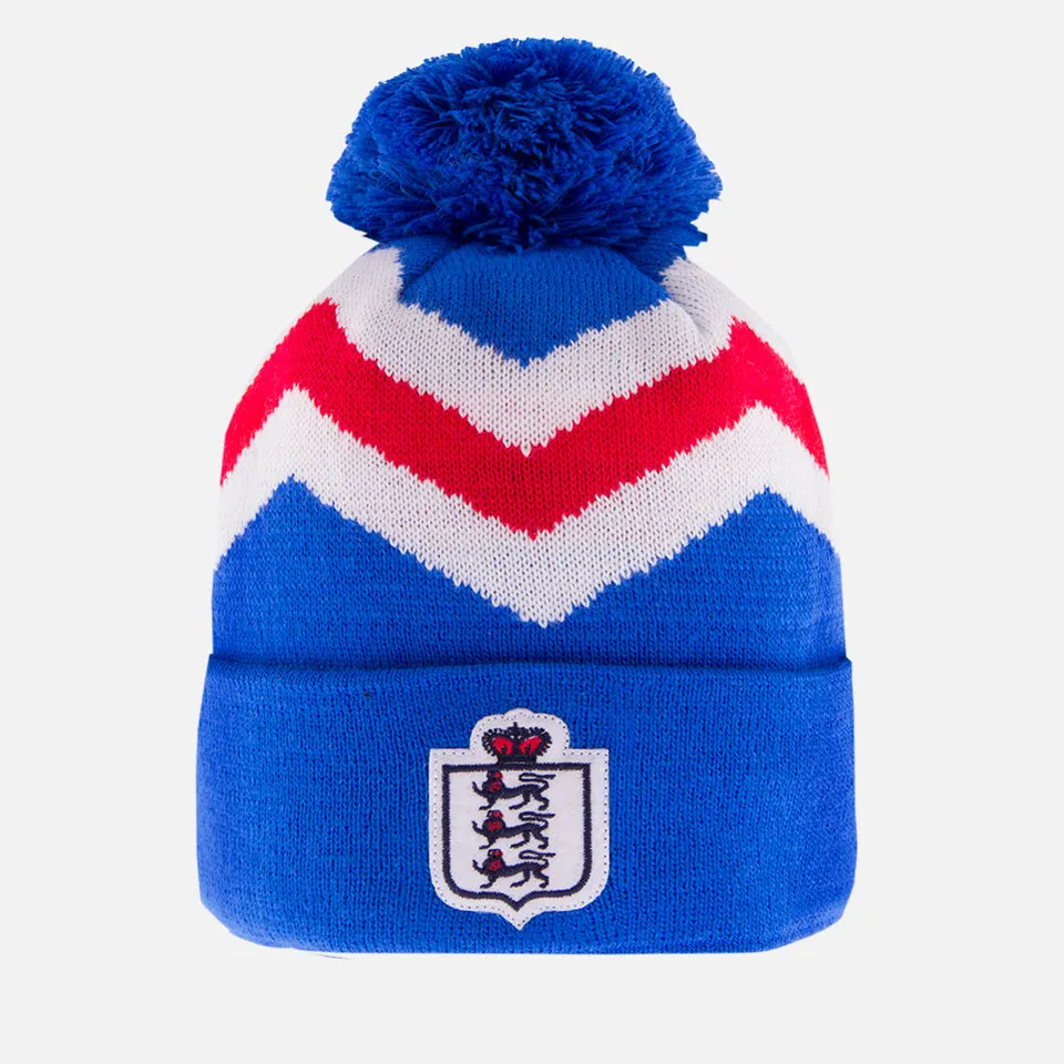 copa-beanies-england-m-tze-blau-gestrickt-mit-bommel image 1