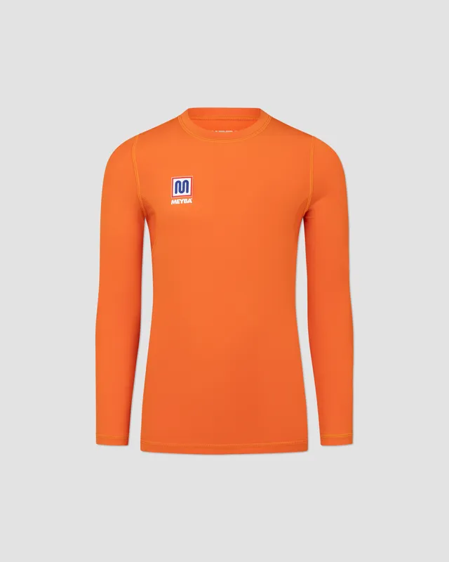 meyba-youth-long-sleeve-base-layer-longsleeve-orange-kompression image 1