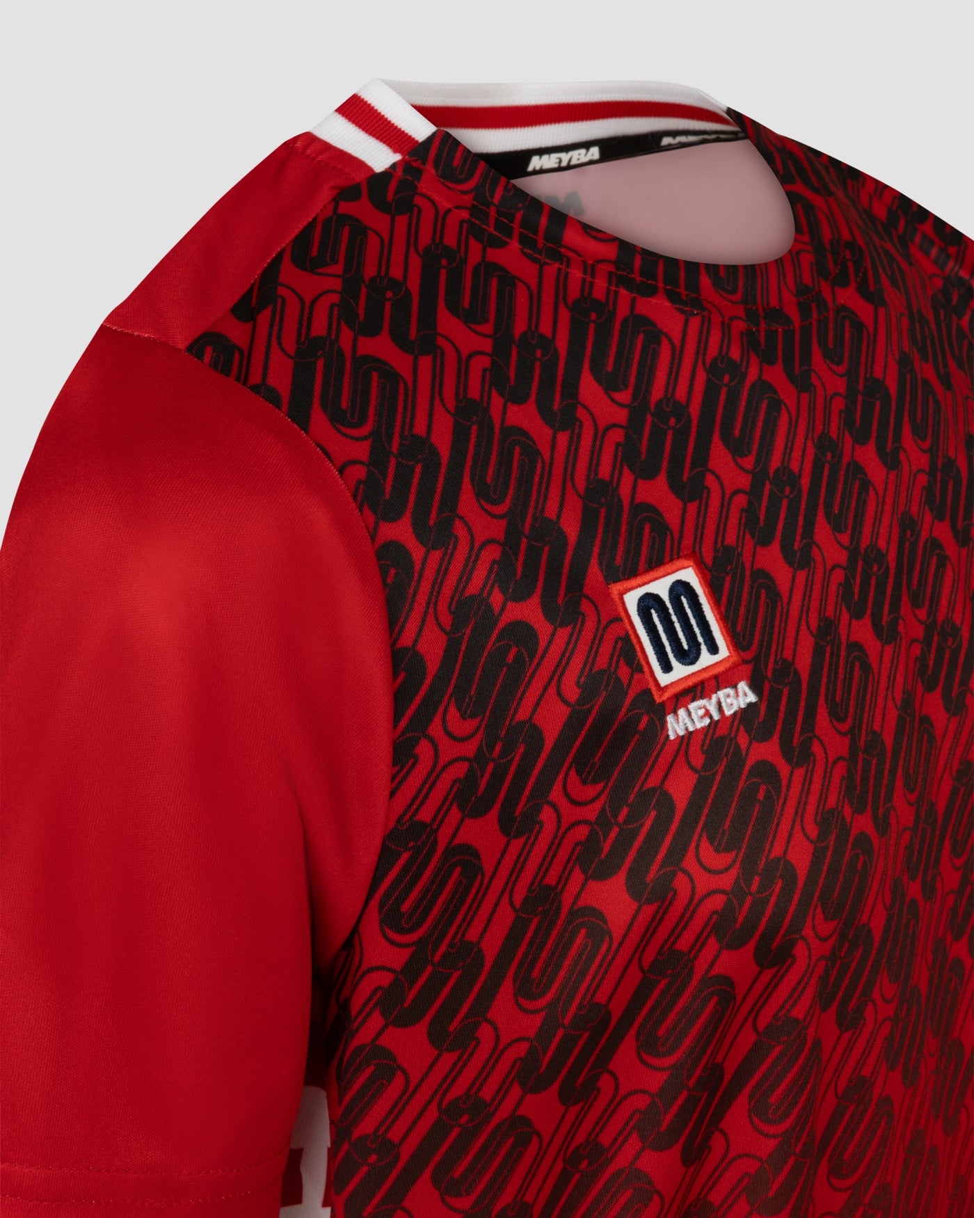 meyba-alpha-grid-jersey-fu-balltrikot-rot-schwarz-kinder image 6