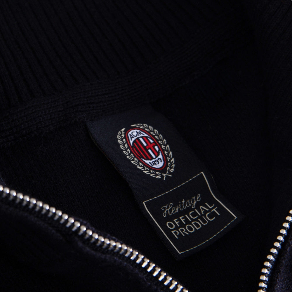 copa-ac-milan-60s-half-zip-pullover-schwarz-stick image 4