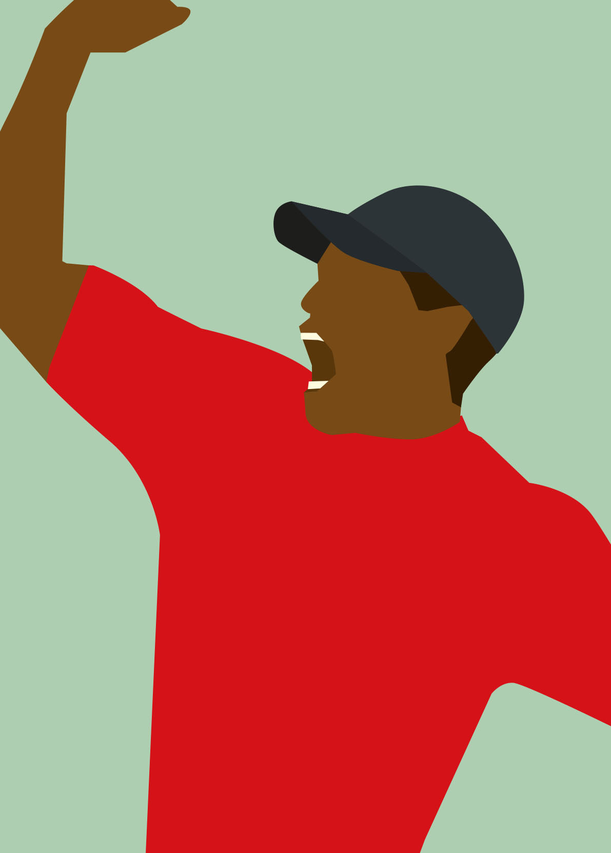 hands-of-god-champ-poster-tiger-woods-golf-a3 image 4