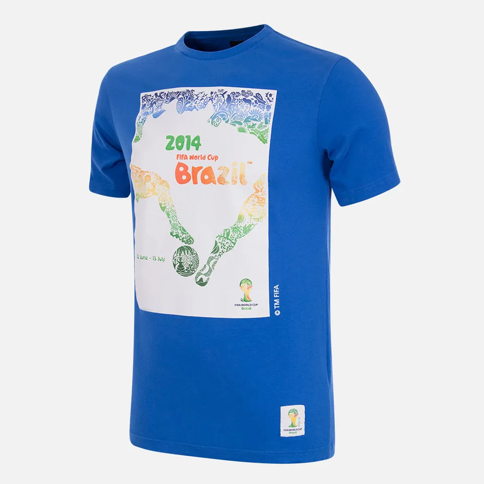 copa-classic-brasilien-2014-poster-t-shirt-blau-regular-fit image 1