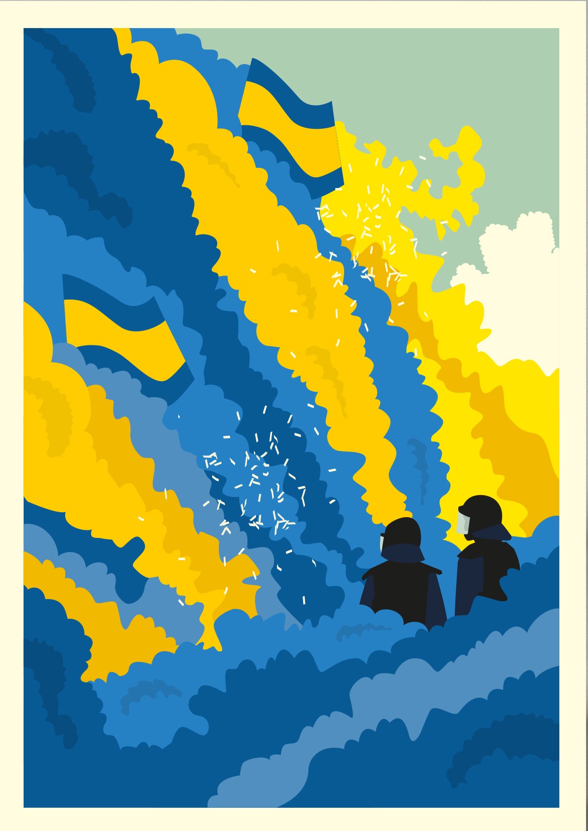 hands-of-god-prints-stands-kunstdruck-braunschweig-blau-gelb-a3 image 1