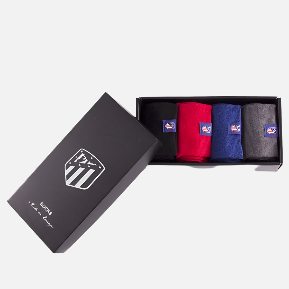 copa-socks-atletico-de-madrid-logo-socken-schwarz-set-baumwolle image 2