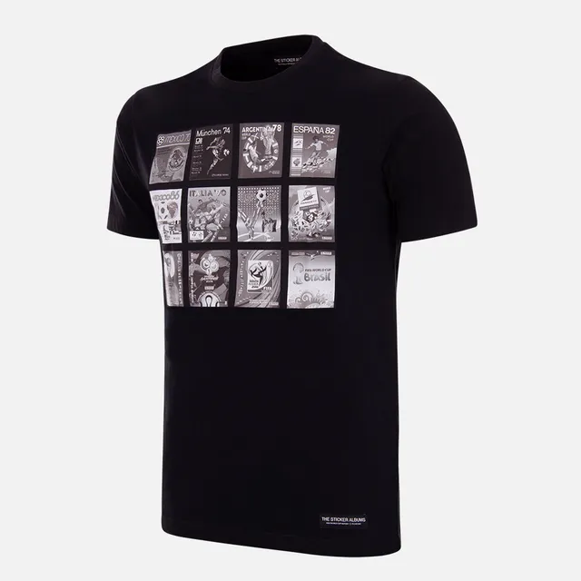 copa-classic-panini-fifa-collage-t-shirt-schwarz-herren image 1