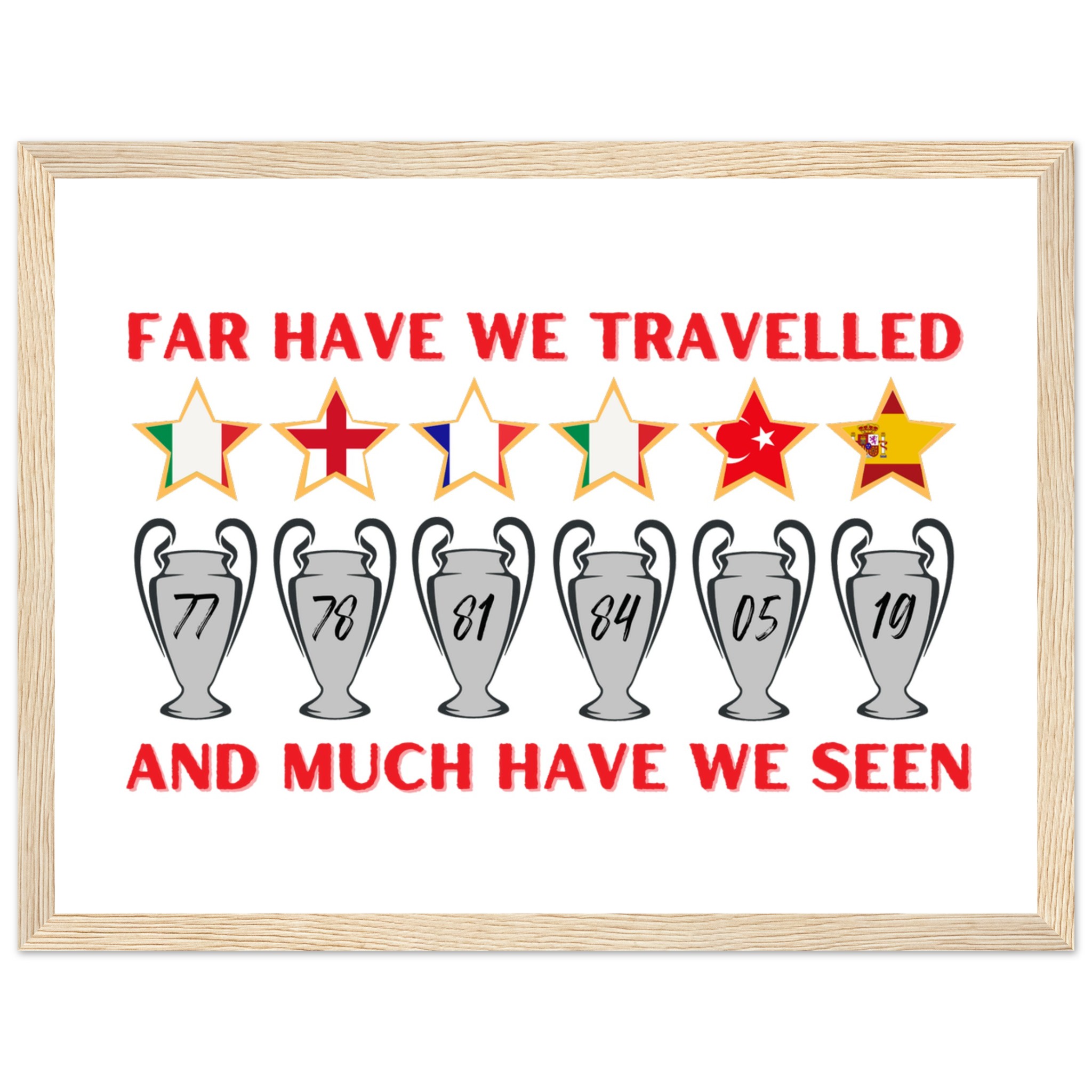 anfield-apparel-far-have-we-travelled-poster-gerahmt-holz image 7