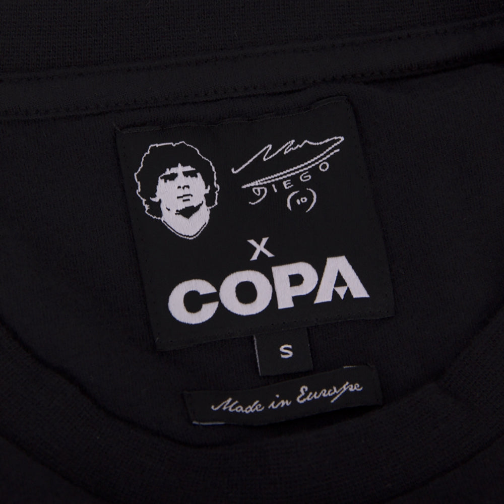 copa-classic-maradona-napoli-sticker-t-shirt-schwarz image 4