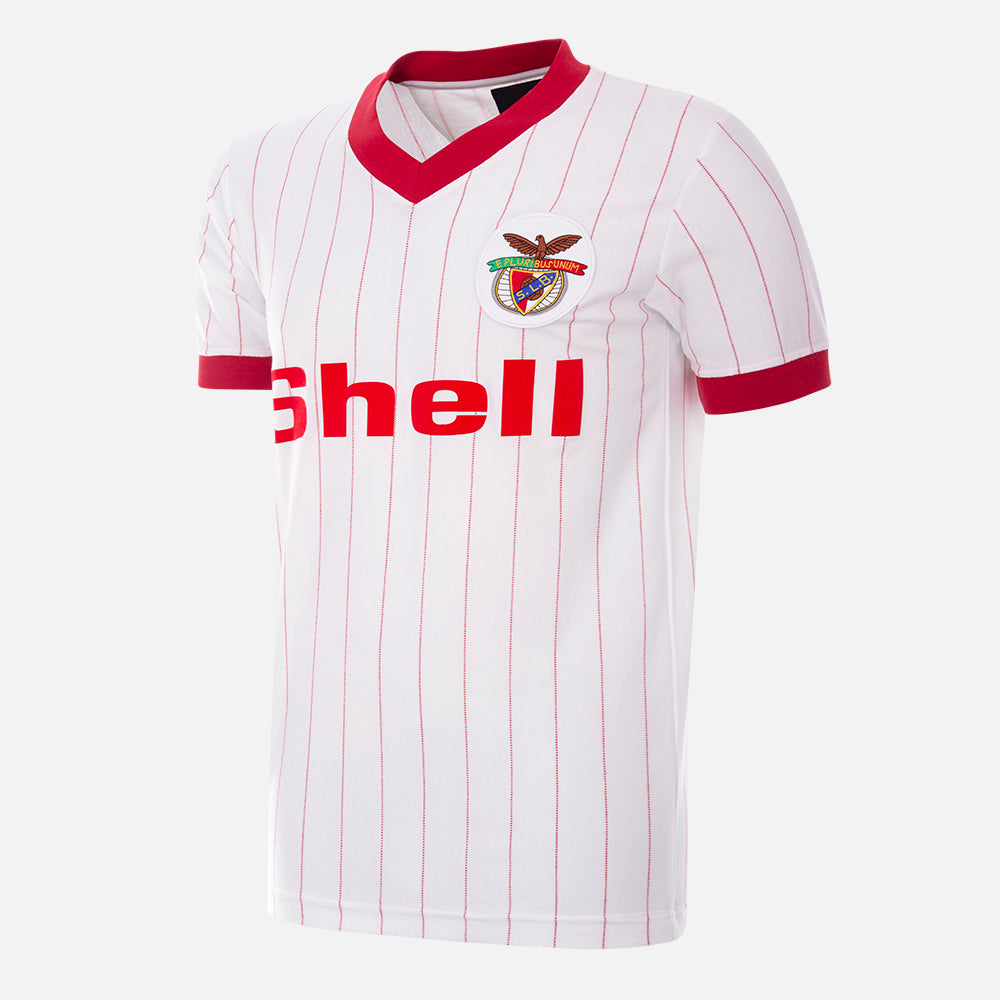 copa-sl-benfica-1985-86-retro-fu-balltrikot-wei-baumwolle image 1