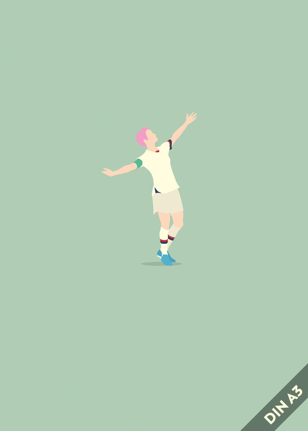 hands-of-god-mega-megan-kunstdruck-a3-rapinoe-usa image 1