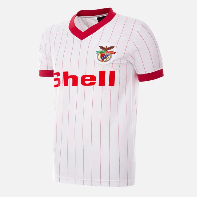 copa-sl-benfica-1985-86-retro-fu-balltrikot-wei-baumwolle image 1
