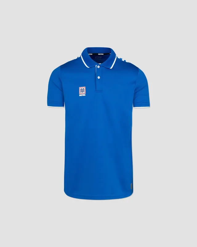 meyba-shift-polo-blau-pique-herren-polyester image 1
