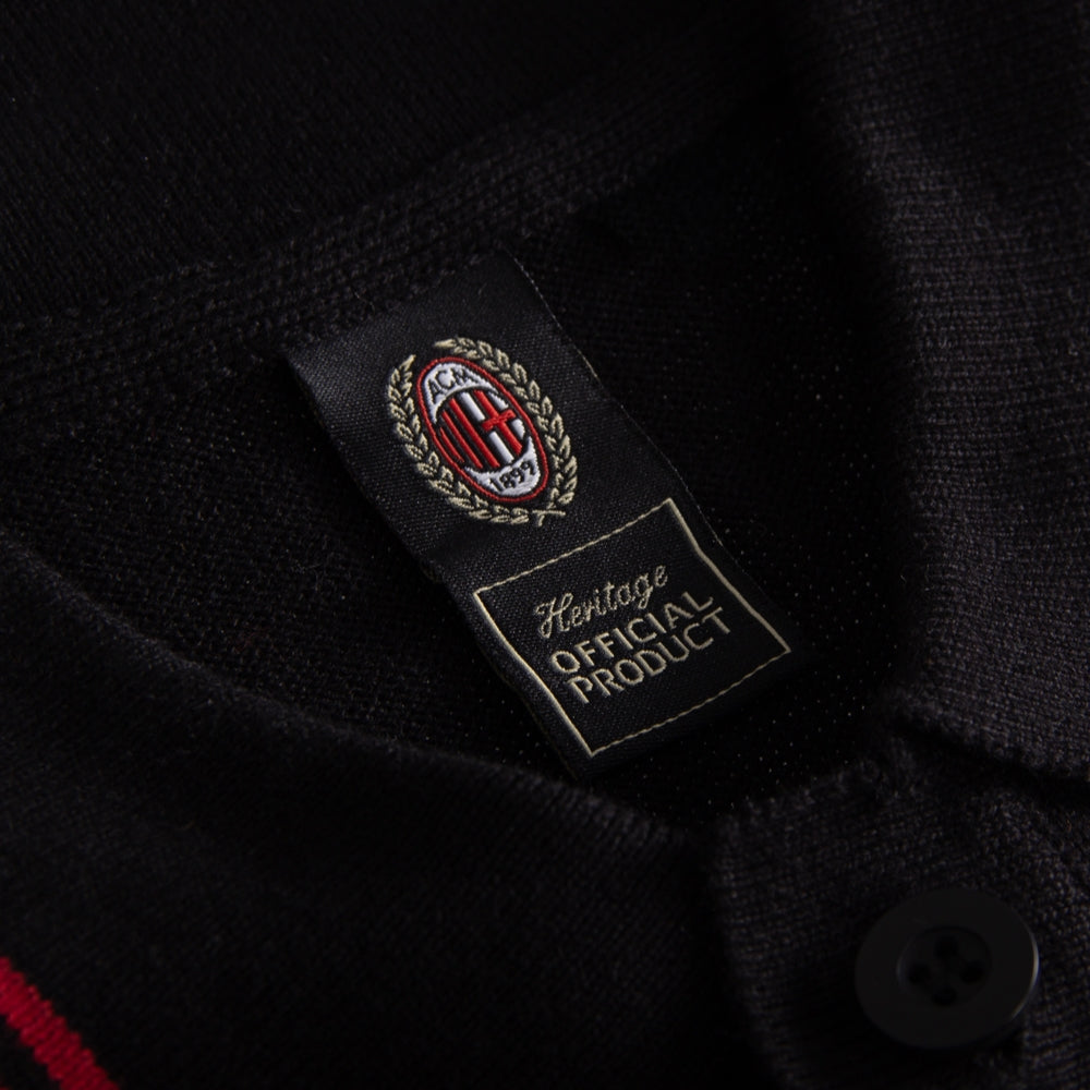 copa-ac-milan-1960-s-embroidery-polo-herren-schwarz-stickerei image 3