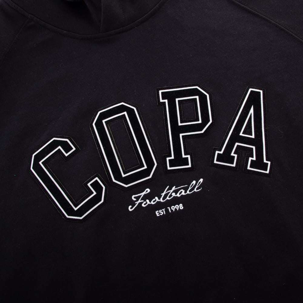 copa-classic-varsity-kapuzenpullover-hoodie-schwarz-baumwolle image 4