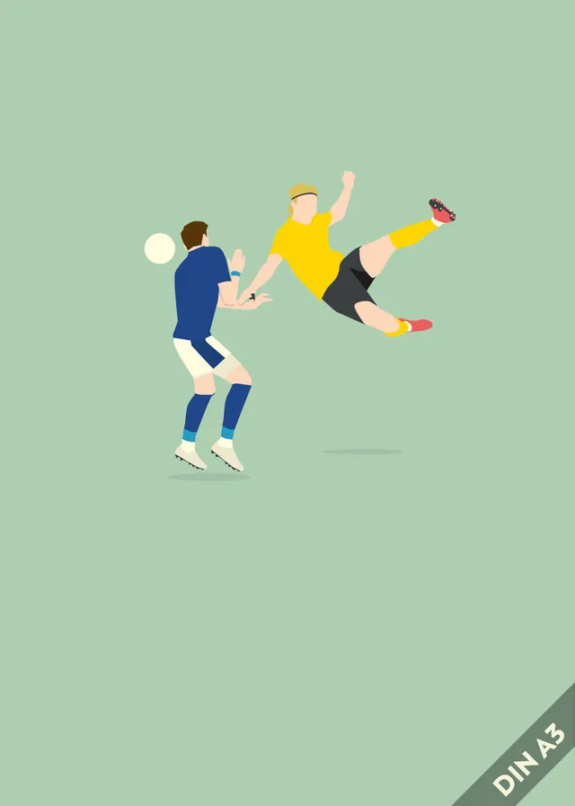 hands-of-god-tormaschine-poster-a3-haaland-bvb-print image 1