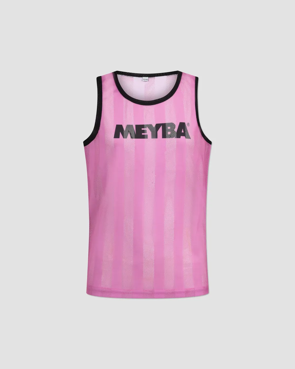 meyba-youth-training-bibs-trainingsleibchen-neon-pink-mesh image 1