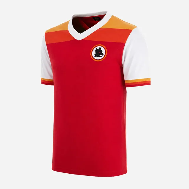 copa-classic-retro-shirts-as-rom-1978-79-trikot-rot-baumwolle image 1