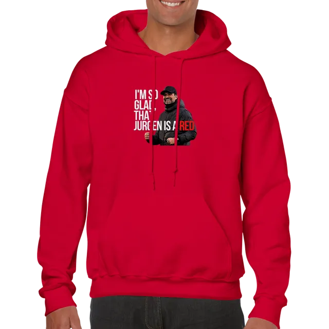 anfield-apparel-jurgen-is-a-red-hoodie-unisex-fleece image 1