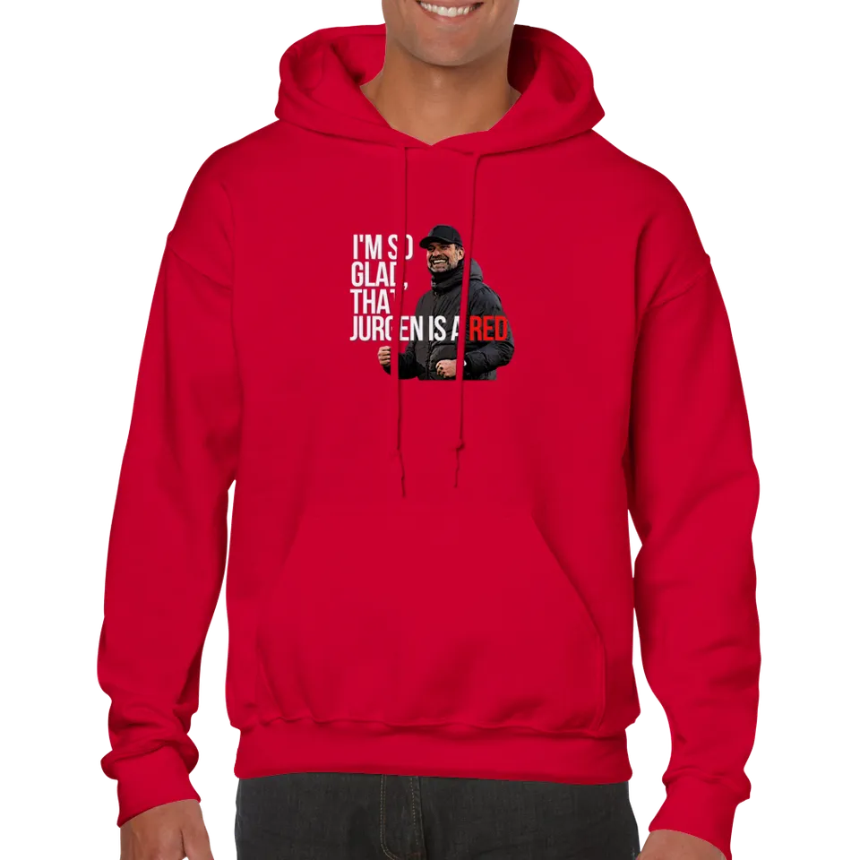 anfield-apparel-jurgen-is-a-red-hoodie-unisex-fleece image 1