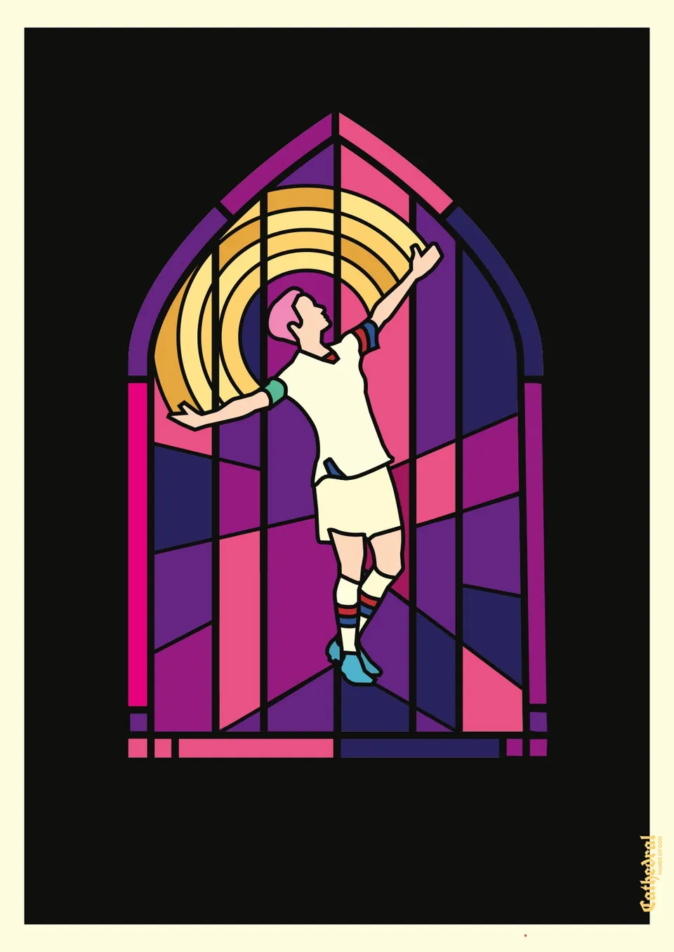 hands-of-god-prints-rebel-poster-megan-rapinoe-50x70-cm image 1